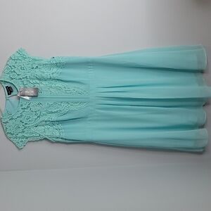 NEW City Chic Lace Bodice Chiffon Cockatil Party Dress Size 14